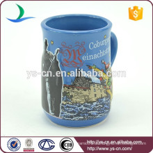 YScc0018-1 Keramik-Blau Kaffeehaferl Großhandels für Weihnachten